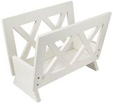 Frenchi Home Furnishing Contemporary Magazine Rack, White