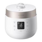 CUCKOO CRP-ST1009F 10-Cup (Uncooked) Twin Pressure Rice Cooker & Warmer 12 Menu Options: High/Non-Pressure Steam & More, Made in Korea,White