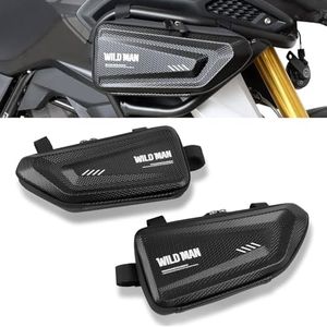 KKZOL Mini Motorcycle Tool Bag Waterproof Bike Frame Bag EVA Hard Shell Side Crash Bar Bags Motorcycle Storage Bag for Motorcycle Scooter Dirt Bike