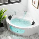 Corner Whirlpool Bathtub, 2 Person 