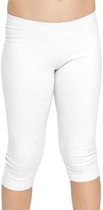 Girl's Oh So Soft Capri Leggings White X-Large