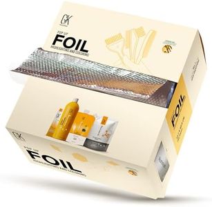 GK Hair Pop-up Foil with Box of 500 Sheets for Hairs Coloring – Premium Silver Aluminum Foil for Hair Highlighting, Coloring, and Dyeing