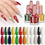 Saviland 12 Color Christmas Nail Po