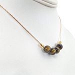 Stunning Tiger Eye Necklace ~ 14kt 