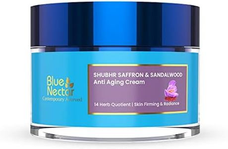 Blue Nectar Anti Wrinkle Cream for Women | Ayurvedic Anti Aging Moisturizer Face Cream for use as Day and Night Cream for Skin Firming (14 Herbs, 50g)