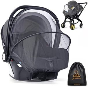 Orzbow Baby Mosquito Net for Doona Car Seat | Summer Infant Car Seat Cover | Breathable Carseat Mosquito Net Mesh Cover for Baby Stroller, Summer Travel Camping Essentials, Black