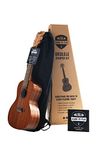 Official Kala Learn to Play Ukulele Concert Starter Kit, Satin Mahogany “ Includes online lessons, tuner app, and booklet (KALA-LTP-C)