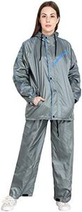 Zacharias Unisex Waterproof Double Layer Reversible Raincoat with Pant (XXX-Large)