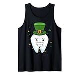 Tooth Wearing Paddy Hat Dental Assistant Saint Patricks Day Tank Top