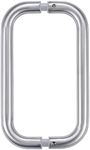 Ranbo Shower Panel Handle 203mm (8 Inch) Double Sided 304 Stainless Steel Push Pull bar Hardware Replacement for 6 to 12 mm (1/4" to 1/2") Framless Glass Door Screen, Brushed Nickel