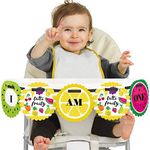 Big Dot of Happiness Tutti Fruity 1rst Birthday Highchair Decor - I Am One - Frutti Summer First Birthday High Chair Banner