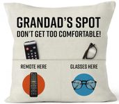 SC Products Grandads Spot Cushion Cover | Double Sided Grandad Pillow Cover Best Grandad Gifts | Gifts For Grandad Grandad Cushion Cover