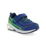 Stride Rite Baby Boy's M2P Surge Bounce (Toddler), Navy/Green, 8.5 Wide Little Kid