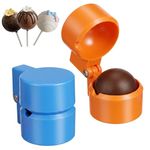 BOFYTR Cake Pop Mould, 2 Pack Dual Colour ABS Baking Mold Set, Blue & Orange Reusable Cake Pop Cutter Tools, DIY Mini Cakes for Home, Birthday Party & Wedding Desserts