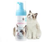 Mooncat Waterless Cat Shampoo, Licking Safe Dry Shampoo for Longhair Cats, No Rinse Foam Cat Bath, Grooming for Cat, Kitten Sensitive Skin, Paraben Free, Detangling, pH Balanced (5 oz) Shampoo ONLY
