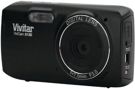 Vivitar VS130-BLK-SOL 16.1MP Digital Camera with 3-Inch LCD (Black)