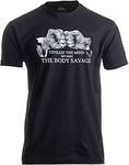 Civilize The Mind, Make The Body Savage | BJJ Brazilian Jiu Jitsu Judo T-Shirt-(Adult,S) Black