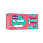 Evereve Tampons, 100% Organic Cotton, For Heavy Menstrual flow, 16 pcs, Super absorption, Safe, Soft & Comfortable, Stain-free periods, Rash-free, Prevents odour, FDA approved, Biodegradable