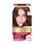 L'Oréal Paris Excellence Crème Hair Dye with Hyaluronic Acid, Dark Chocolate Brown G15, Hair Color for Women, 100% Grey Coverage, Long Lasting Rich Colour, Hair Dye Kit, 1EA