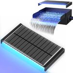 POPOSOAP Solar Light with Battery for 8" Pond Waterfall Spills, 200mm-L*110mm-W