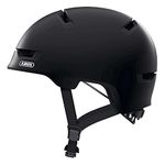 ABUS Scraper 3.0 City Helmet - Durable Bicycle Helmet for City Traffic - for Women and Men - Black, Size M