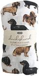 Mud Pie Dachshund Print Baby Swaddle Blanket, 47" x 47"