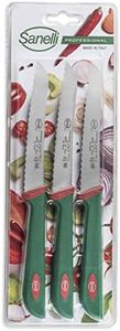 Sanelli Set 3 Coltelli Frutta e verdura Pomodoro seghettato cm.12