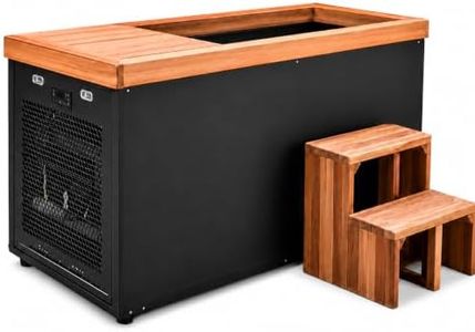 DUTHSS 1-Person Cedar Cold Plunge, All-in-One Chiller & Heater, WiFi, 120V