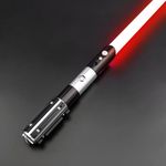 X-TREXSABER RGB Light Saber with Force FX 12 Colors Changeable, 16 Smooth Swing Sound Fonts,Gesture Control Light Saber for Adults and Kids Heavy Dueling