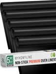 Oven Liners for bottom rack of Gas Electric Oven - 5X Large Non-stick teflon Oven Liners - Heavy Duty Reusable Oven Floor Protector Liner - Oven Bottom Mat