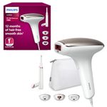 Philips Lumea IPL Hair Removal 7000 Series - Hair Removal Device With Satin Compact Pen Trimmer, 3 Attachments Body, Face, And Bikini, Corded Use (Model BRI923/00)