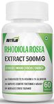 NutriJa Rhodiola Rosea Root Extract 500mg | Rosavins & 1% Salidrosides & Adaptogen Complex with Bioperine. (60 Capsules)|Rosea Root Extract Capsules