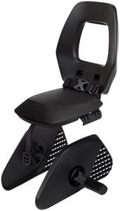BOBIKE One Junior 8010600002 Children's Back Seat for Bicycles with 26 to 29 Inch Wheels Suitable for Children with Anchoring in Pannier Rack Colour Black/Dark Grey