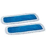 Zflow Microfiber Dust Mop Pads 2-Pack 46+cm Premium Commercial Grade Washable Pads