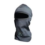 Balaclava with Bluetooth Headphones Wireless for Men and Women, Windproof Ski Mask for Cold Weather and Outdoor Sports, Winter Mask for Snowboard Washable Weatherproof Fabric Black