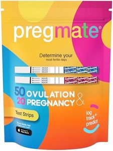 PREGMATE 50 Ovulation and 20 Pregnancy Test Strips Predictor Kit (50 LH + 20 HCG)