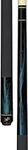 Dufferin Jet Black Pool Cue with Rich Blue Flame, 21-Ounce