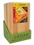 TrueFire Cedar Grilling Planks 7.25 x 16 (24-Pack) - Premium Sized Plank, Western Red Cedar, Made in Canada