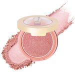 Oulac Luminous Blusher for Cheek Women|Pink Sliver Refletive Glow Highlighter Blushers|Blendable Blusher|Natural Stunning Look|Makeup Vegan Cruelty Free|(F06) Pinky Ice 4.8g