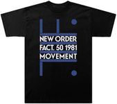 New Order Movement Fact 50 T-Shirt, Black, Large