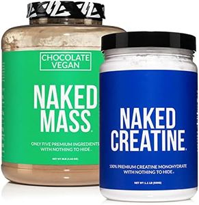 NAKED Soy-Free Protein Bundle: 8LB Chocolate Vegan Mass Creatine