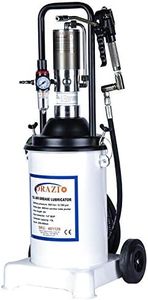 KATSU Pompa Pneumatica per Grasso 13L Ingrassatore con Pompa Pneumatica Portatile Pistola per Grasso ad Aria per Auto Camion Macchinari con 4 m Tubo, 50:1