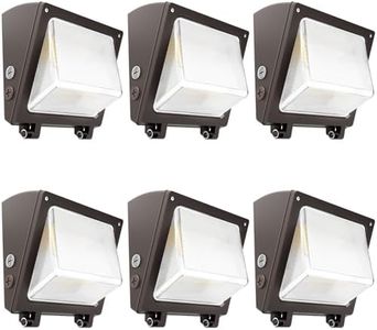 ZSRGBL LED Wall Pack Light 75/60/45W 3CCT 9750LM Waterproof 6Pack ETL