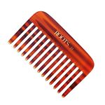 Roots - Classic Brown Wide Teeth Shampoo & Pocket Comb - Hair Comb For Men and Women - Style your Hair Hassle-Free - Light Weight For Healthy & Stylish Hair - Pack of 1 - Module no. 31