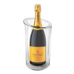 TenTen Labs Wine Chiller Bucket - Clear Champagne Cooler - Wine Bottle Chiller for Parties - Holds any 750ml Bottle - Perfect For Gifting