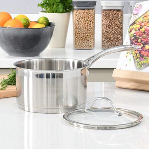 ProCook 4-Piece Stainless Steel Saucepan Set – Durable Cookware