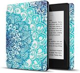 TNP Case for Kindle 10th Generation - Slim & Light Smart Cover Case with Auto Sleep & Wake for Amazon Kindle E-Reader 6" Display, 10th Generation 2019 Release (Emerald Illusions)