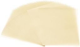 PATIKIL 30 Sheets Vellum Paper 4.25x5.5, Vellum Paper Printable Translucent Paper 100GSM Colored for Invitations Laser InkJet Printing Card Making Crafting Wedding Tracing, Light Gold