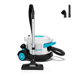 Simplicity Vacuums Brio Dry Canister Vacuum, Indoor Heavy Duty Vacuum Cleaner with Stainless Steel, Portable Floor Vacuum for Hardwood and Tile, Rugs and More