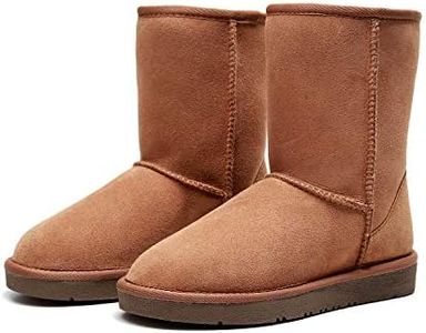 UGG Classic Short Boots- Australian Sheepskin Water Resistant Anti-Slip Snow Boots#935 (US13, CHESTNUT)